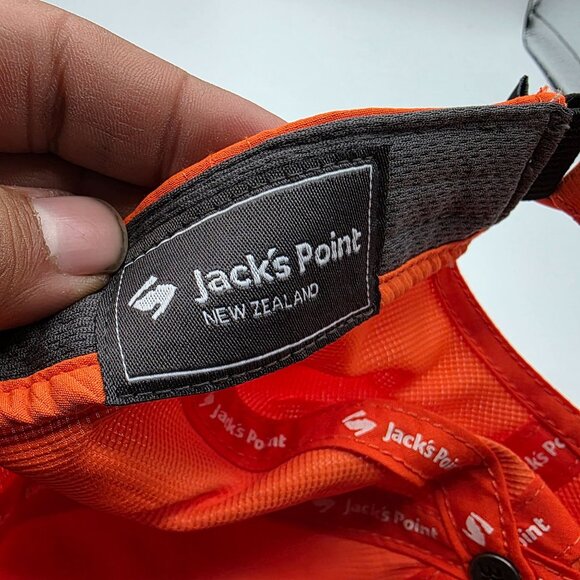 Jacks Point New Zealand Orange Adjustable Performance Cap Hat Logo Athletic - Picture 7 of 9